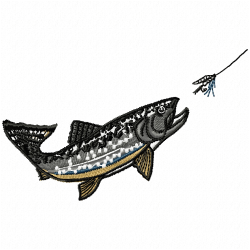 Fishes Embroidery Design 7 Fishes Embroidery Design 7